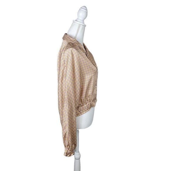 Zara Satin-Effect Blouse. Multi-Colored. XXL - Picture 4 of 12